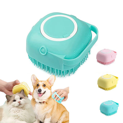 2-in-1 Pet Grooming & Bath Brush